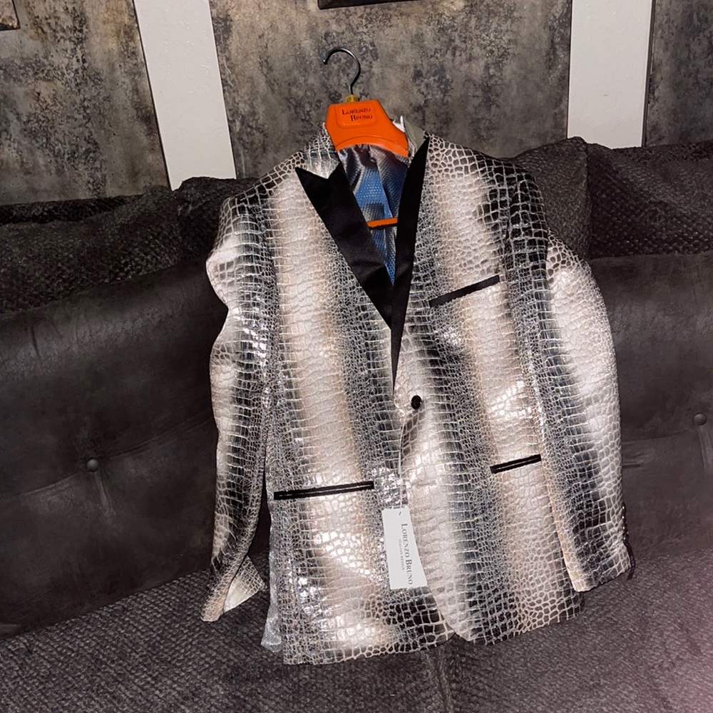 Italian designer, snake print jacket!